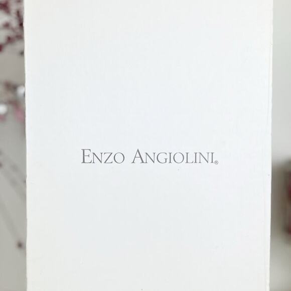 Enzo Angiolini Calathea Patent Leather Ankle Strap Block Heel Sandals Black 8 M - Picture 13 of 14